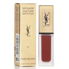 YSL VERNIS A LEVRES Nº21 MATE STAIN BURGUNDY INSTINCT