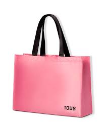 TOUS BOLSO PROMOCIONAL SATEN ROSA Ancho 40cm Alto 30cm