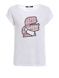 KARL LAGERFELD T-SHIRT BOUCLE ultima talla XS